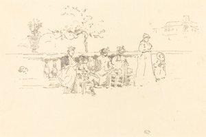 द टेरेस, लक्ज़मबर्ग, 1894। द्वारा जेम्स एबॉट मैकनील व्हिस्लर