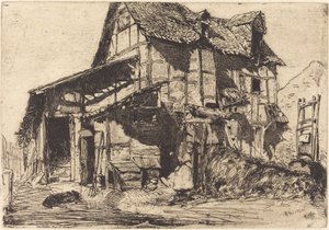 असुरक्षित टेनेमेंट, 1858। द्वारा जेम्स एबॉट मैकनील व्हिस्लर