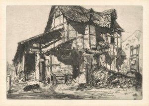 असुरक्षित टेनेमेंट, 1858। द्वारा जेम्स एबॉट मैकनील व्हिस्लर