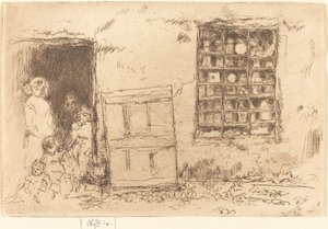 द विलेज स्वीट-शॉप, 1887। द्वारा जेम्स एबॉट मैकनील व्हिस्लर