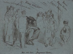 फ्रेंच सेट का शीर्षक पृष्ठ, 1858। द्वारा जेम्स एबॉट मैकनील व्हिस्लर