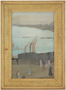 वेरिएशन्स इन पिंक एंड ग्रे: चेल्सी, 1871-1872। द्वारा जेम्स एबॉट मैकनील व्हिस्लर
