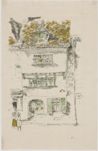 येलो हाउस, लेनियन, 1893 (पेपर पर लिथो) द्वारा जेम्स एबॉट मैकनील व्हिस्लर