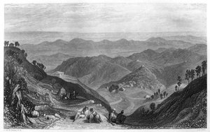 मसूरी और धून घाटी, भारत, c1860। द्वारा जेम्स बी एलन