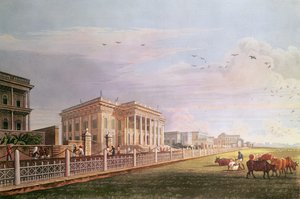 टाउन हॉल, कलकत्ता, रॉबर्ट हेवेल, पब द्वारा उत्कीर्ण 1824