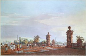 पश्चिम से टैंक स्क्वायर, रॉबर्ट हेवेल, पब द्वारा उत्कीर्ण। 1824 द्वारा फ्रेजर के बाद जेम्स बैली