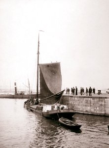 कैनाल बोट, मार्केन आइसलैंड, नीदरलैंड, 1898। द्वारा जेम्स बैटकिन