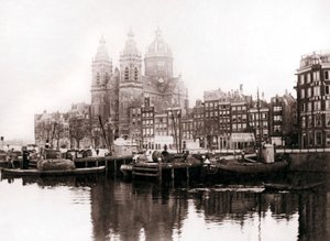 चर्च ऑफ़ सेंट निकोलस इन द वॉल, एम्स्टर्डम, 1898।