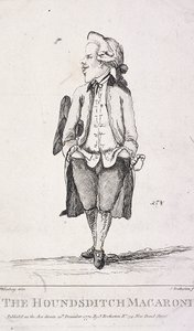द हाउंड्सडिच मैकरोनी, 1772