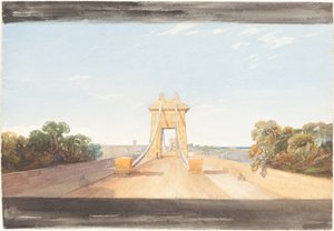 ब्रिस्टल के पास क्लिफ्टन सस्पेंशन ब्रिज, सी। 1832.