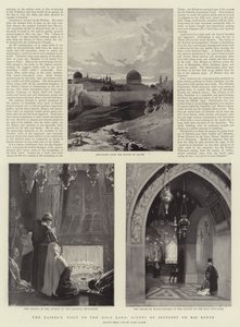 कैसर की पवित्र भूमि की यात्रा, उसके मार्ग के हित दृश्य
