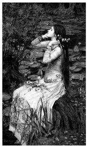 ओफेलिया, 1895। द्वारा जेम्स डॉबी