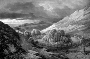 नेपोलियन बोनापार्ट्स कब्र, सेंट हेलेना द्वीप, 1824।