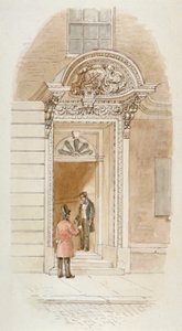 नंबर 4 मिन्सिंग लेन, सिटी ऑफ़ लंदन, 1840 के द्वार का दृश्य द्वारा जेम्स फाइंडले