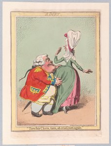 एक युगल, पब। 1792 (हाथ के रंग का उत्कीर्णन)