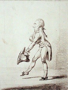 1803 में हन्ना हम्फ्री द्वारा प्रकाशित एक मास्टर ऑफ सेरेमनी (नक़्क़ाशी) द्वारा जेम्स गिलियरे