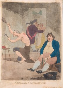 शाम सांत्वना, पब। 1785 (हाथ के रंग की नक्काशी)
