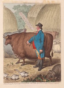 मोटी मवेशी, पब। 1802 (हाथ के रंग का उत्कीर्णन)