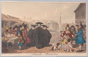 फ्लेमिश वर्ण, पब। 1822 (हाथ के रंग का उत्कीर्णन)