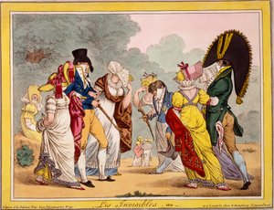 लेस इनविसिबल्स, 1810 (हाथ से रंग की उत्कीर्णन)