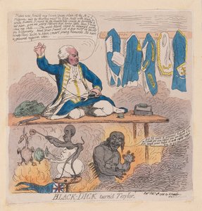 रिचर्ड होवे, फर्स्ट अर्ल हॉवे (ब्लैक-डिक टरड टेलर), पब 1788 (हाथ के रंग का उत्कीर्णन)