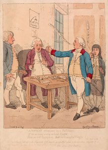 सैम्पसन एक पलिश्ती, पब से उबर गया। 1782 (हाथ के रंग का उत्कीर्णन)