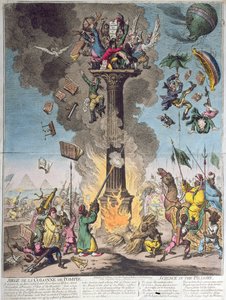 1799 में एच। हम्फ्रे द्वारा प्रकाशित सीज डे ला कॉलोन डी पॉम्पी या साइंस इन पिलोरी