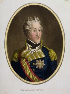 सर सिडनी स्मिथ (1764-1840) हन्ना हम्फ्री द्वारा 1799 में प्रकाशित (हाथ से रंग उकेरना जलीय) द्वारा जेम्स गिलियरे