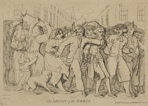 द लिबर्टी ऑफ द सब्जेक्ट, 15 अक्टूबर, 1779 को प्रकाशित हुआ द्वारा जेम्स गिलियरे