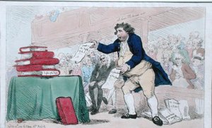 द वर्ड ईटर, 1788 में SW Fores द्वारा प्रकाशित (हाथ से रंगी हुई नक़्क़ाशी) द्वारा जेम्स गिलियरे