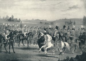 1 लाइफ गार्ड्स और 8 वीं हुस्सर की समीक्षा, 4 जून, 1842, 1842 1909 द्वारा जेम्स हेनरी लिंच
