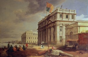 ग्रीनविच अस्पताल, 1842 द्वारा जेम्स हॉलैंड