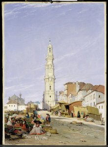 टोरे डॉस क्लेरिगोस, पोर्टो, पुर्तगाल, 1837 द्वारा जेम्स हॉलैंड