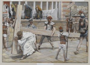 क्रॉस पर यीशु का प्रभाव, हमारे प्रभु यीशु के जीवन से दृष्टांत, 1886-94 (कागज पर ग्रेफाइट से अधिक) द्वारा जेम्स जैक्स जोसेफ टिसोट