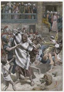हेरोड से पहले यीशु, हमारे प्रभु यीशु मसीह के जीवन का चित्रण, 1886-94 (कागज पर ग्रेफाइट से अधिक) द्वारा जेम्स जैक्स जोसेफ टिसोट