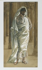 सेंट थॉमस, हमारे प्रभु यीशु मसीह के जीवन का चित्रण, 1886-94 (कागज पर ग्रेफाइट से अधिक) द्वारा जेम्स जैक्स जोसेफ टिसोट