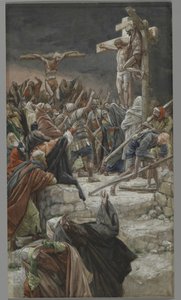 द गुड चोर की क्षमा, हमारे प्रभु यीशु मसीह के जीवन का चित्रण, 1886-94 (कागज पर ग्रेफाइट से अधिक) द्वारा जेम्स जैक्स जोसेफ टिसोट