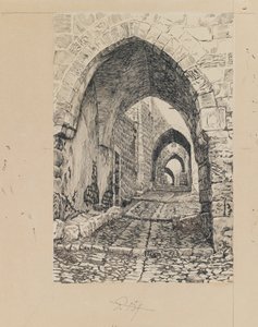 यरूशलेम, वाया डोलोरोसा, यरुशलम ऑफ़ द लाइफ़ फ्रॉम अवर लॉर्ड जीसस क्राइस्ट (कागज पर स्याही और ग्रेफाइट) द्वारा जेम्स जैक्स जोसेफ टिसोट