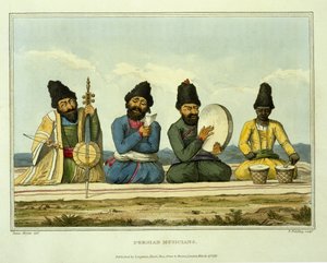 फारसी संगीतकार, &39;जर्नी थ्रू फारसिया, आर्मेनिया, और एशिया माइनर, टू कॉन्सटेंटिनोपल, इन द डेज़ 1808 एंड 1809&39;, टी। फील्डिंग द्वारा उत्कीर्ण, 1816 से प्रकाशित द्वारा जेम्स जस्टिनियन मोरियर