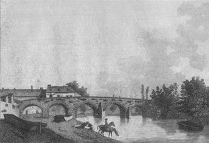 मेडस्टोन ब्रिज, केंट। Pl। 2, 1787 द्वारा जेम्स न्यूटन