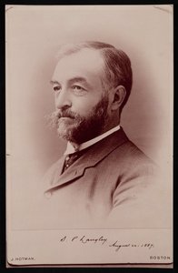 सैमुअल पियरपोंट लैंगली का पोर्ट्रेट 1834-1906, 22 अगस्त, 1887। द्वारा जेम्स नॉटमैन