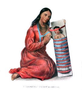Chippeway (ओजिब्वे) महिला और बच्चा