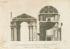 वेस्टन-अंडर-छिपकली - डायना का मंदिर: उत्कीर्णन, एनडी [सी 1765-1770]