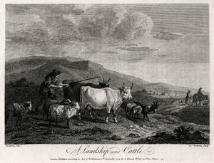 एक लैंडस्किप और मवेशी, 1774।