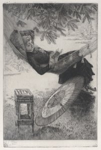 द हैमॉक, 1880। द्वारा जेम्स टिसोट