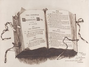 उड़ाऊ पुत्र का दृष्टान्त: फ्रंटिसपीस, 1882। द्वारा जेम्स टिसोट