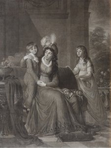 एकेटेरिना सर्गेवना समोयलोवा का पोर्ट्रेट, नी ट्रूबेटकाया 1763-1830 विद चिल्ड्रेन, 1797