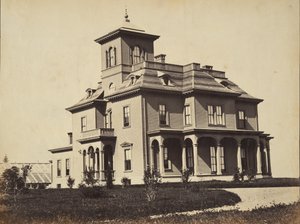 विक्टोरियन हाउस, सीए। 1860. द्वारा जेम्स वालेस ब्लैक