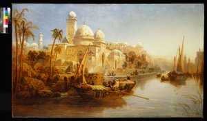 वेसल्स ने एक मूरिश पैलेस के चरणों में 1875 में मौरिंग की