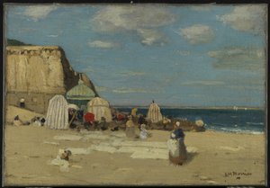 द बीच, सेंट मालो, c.1900 द्वारा James Wilson Morrice